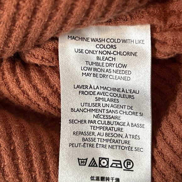 Free People We The Free Med Burnt Orange This and That Cardi Sherpa Jacket NWOT - Picture 7 of 11